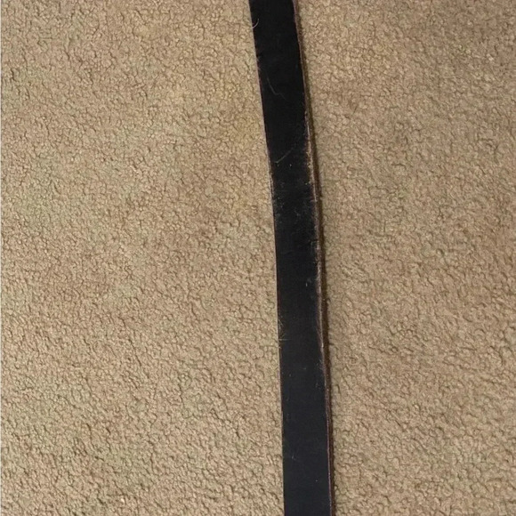 Mens Leather Black Belt With Remington Belt Buckle Size 38.5 - Picture 2 of 9